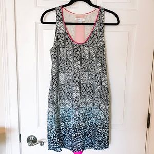 Pink stripe accent dress